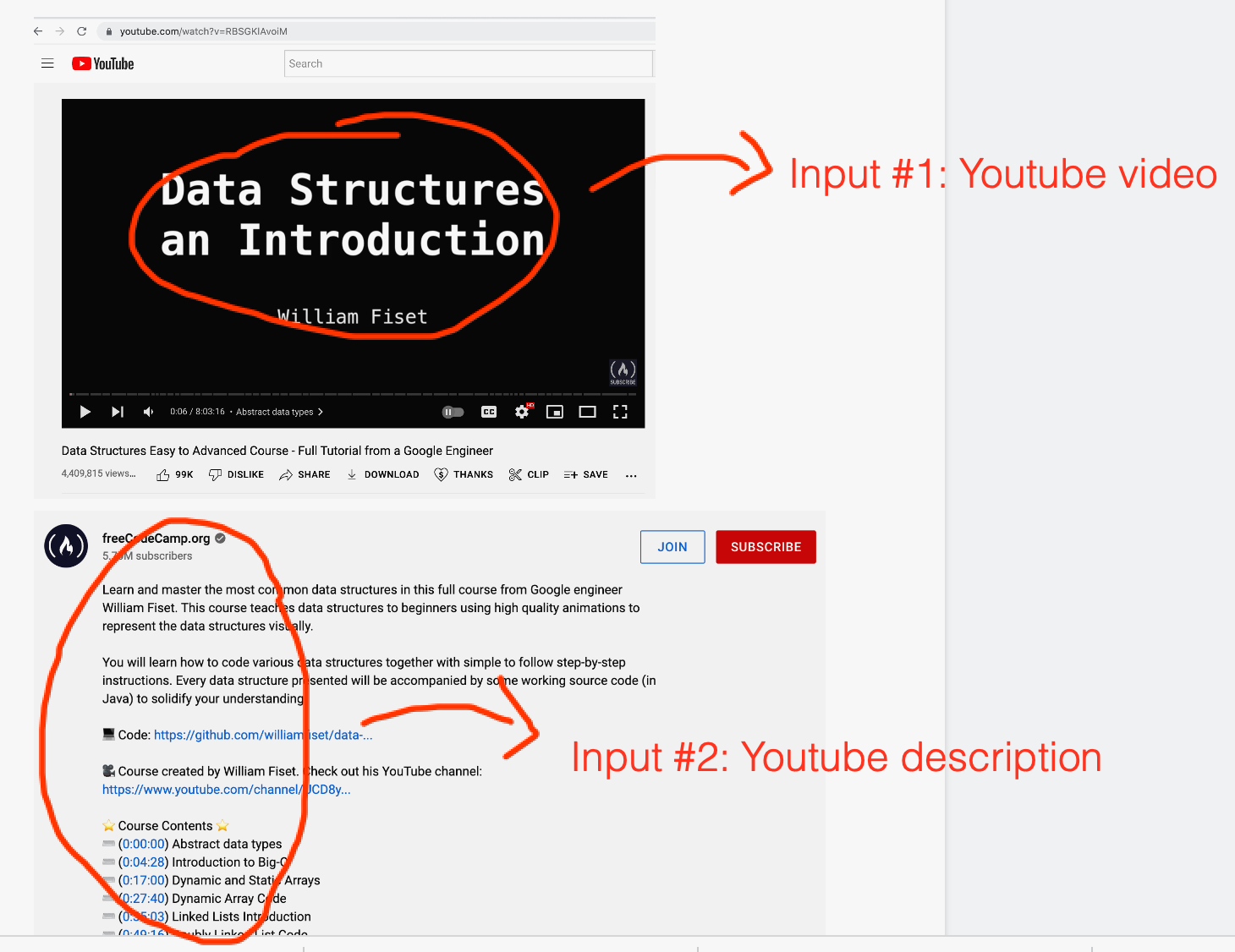 Inputs to OTIO